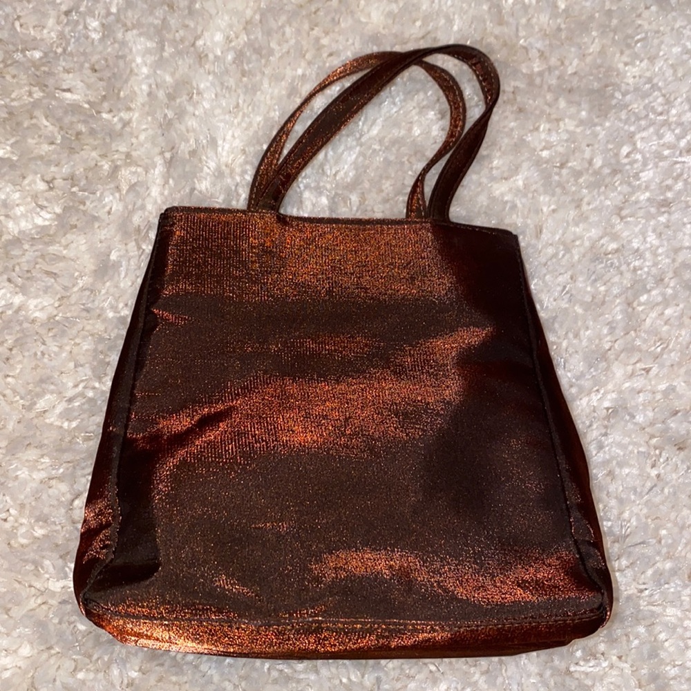 brown hand bag
